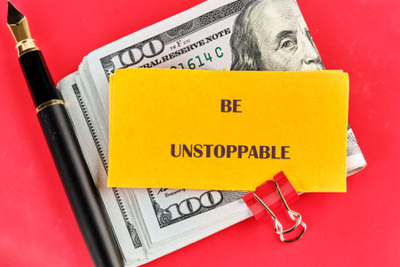 Motivation words BE UNSTOPPABLE. Words or quotes of inspiration and motivation.