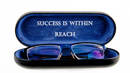 Business professionals concept. Words SUCCESS IS WITHIN REACH.