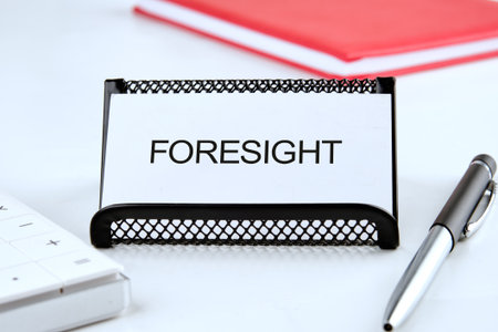 Concept word FORESIGHT. Business, Technology, Internet and network concept.