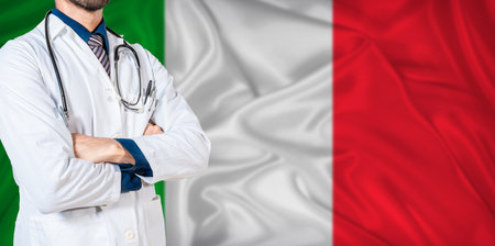 National Health System of Italy. Italy health and medical insurance conceptの写真素材