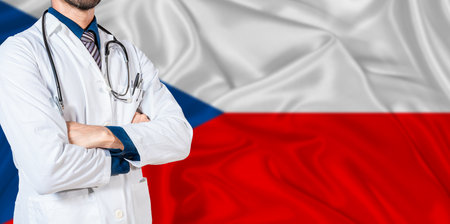 Czech Republic national health system. Czech Republic health and medical insurance conceptの写真素材