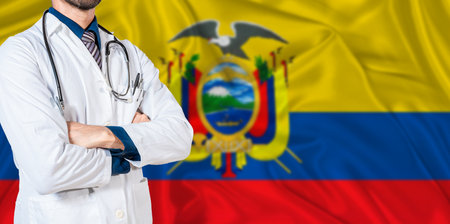 Ecuador national health system. Ecuador health and medical insurance conceptの写真素材