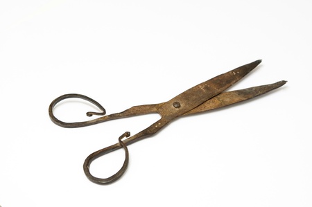 Antique scissors found in Sahara (Morocco)の写真素材
