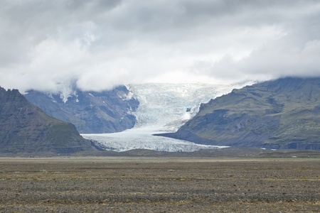 Views of Skaftafell Glacier in Iceland.の写真素材