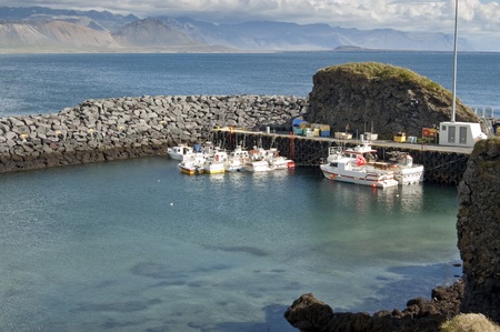 Small fishing port near to Arnarstapi village (Iceland)のeditorial素材