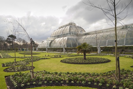 Kew Gardens, London. The Royal Botanic Gardens, Kew, usually referred to as Kew Gardens, is 121 hectares of gardens and botanical glasshouses between Richmond and Kew in southwest London, Englandのeditorial素材