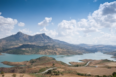 Views of Zahara - El Gastor Reservoir, Cadiz, Andalusia, Spain の写真素材