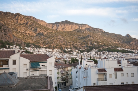 Views of Ubrique, Cadiz  This village is part of the pueblos blancos  white towns  in southern Spain Andalusia region, and reminds the Arab past の写真素材