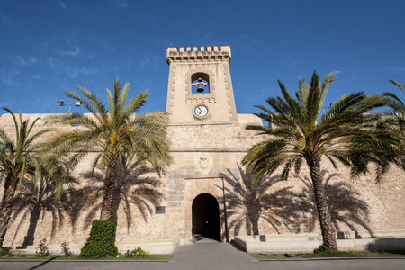Castle of Santa Pola. It is a castle-fortress erected in the 16th century. Santa Pola is a coastal town located in the comarca of Baix Vinalopo, in the Valencian Community, Alicante, Spain, by the Mediterranean Seaのeditorial素材