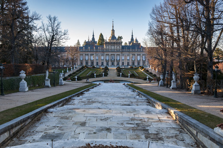 Royal Palace of La Granja de San Ildefonso, Segovia, Spain, on January 4, 2015のeditorial素材