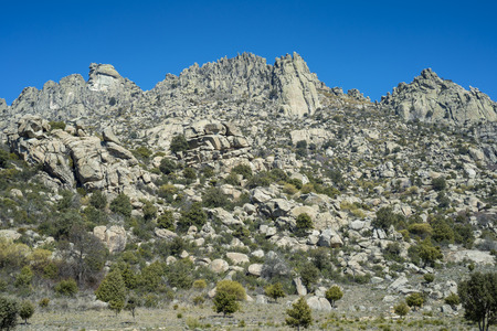 Views of La Cabrera Range, in Guadarrama Mountains, Madrid, Spain