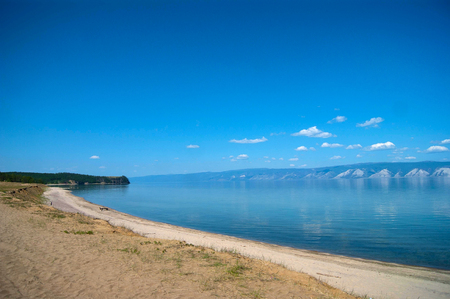 Lake Baikal shorelineの写真素材