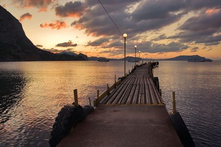 Dormant bridge.の写真素材