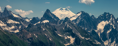 In the mountains of the Caucasusの写真素材