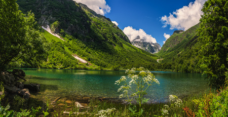 Caucasus, Lake Badukskoeの写真素材