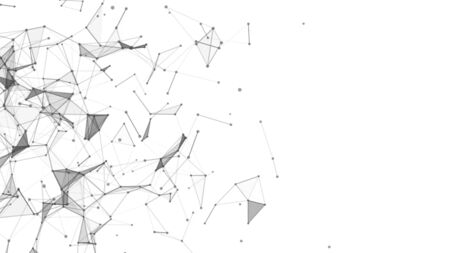 Abstract technology background. Network connection structure.のイラスト素材