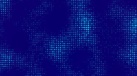 Digital blue background of particles. Abstract futuristic illustration. Big data visualization. Technology dynamic dots background. 3D rendering.の写真素材