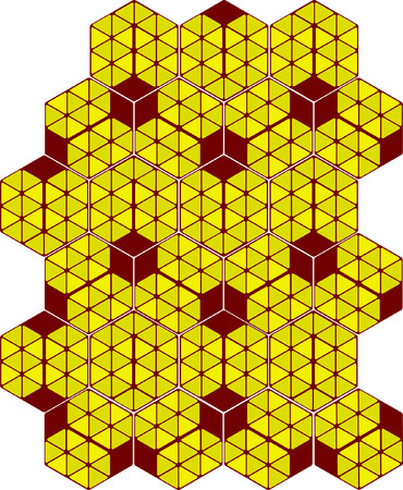 Hexagon background as combのイラスト素材