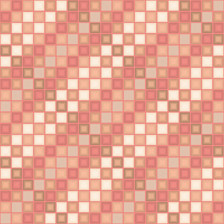 Motley 3d tiles. Seamless vector patternのイラスト素材