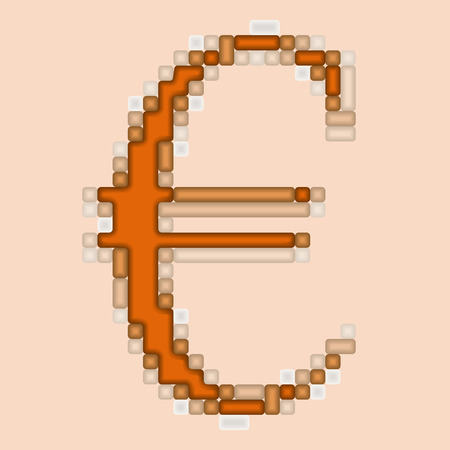 Art 3d euro logoのイラスト素材