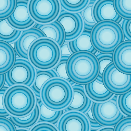 Seamless vector texture with 3d circlesのイラスト素材