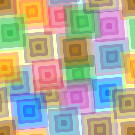Retro vivid seamless square backgroundのイラスト素材