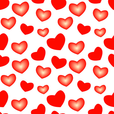 Seamlessly vector wallpaper valentine with heartsのイラスト素材