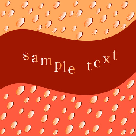 Vector water drops bannerのイラスト素材