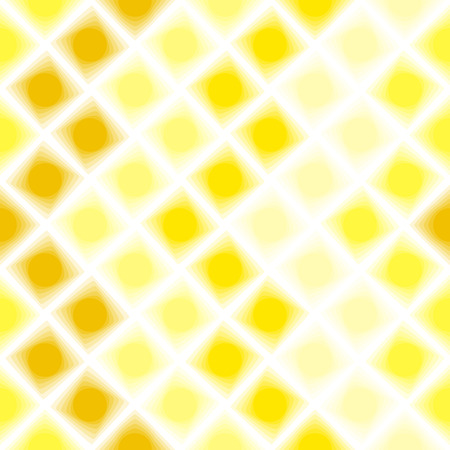 Yellow 3d tiles. Seamless vector patternのイラスト素材