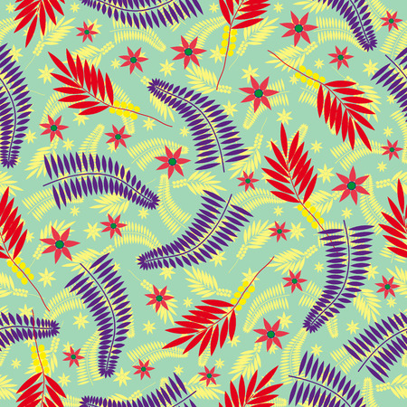 Seamless vivid floral backgroundのイラスト素材