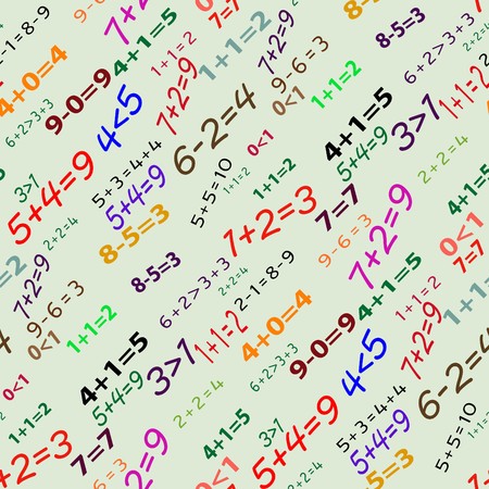 Seamlessly vector wallpaper funny mathematicsのイラスト素材