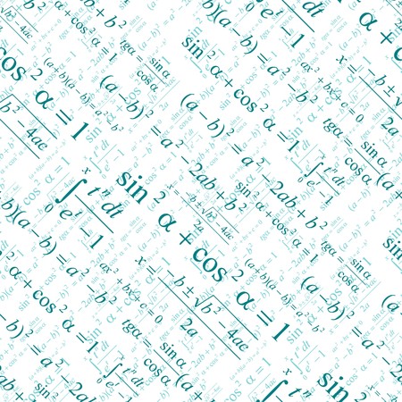 Seamlessly vector wallpaper mathematics on whiteのイラスト素材