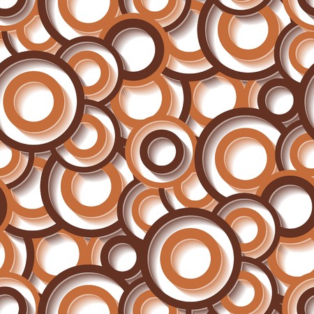 Seamless texture with brown circlesのイラスト素材
