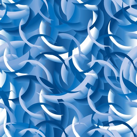 Seamless blue abstract swirl patternのイラスト素材