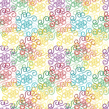 Vivid colorful repeating abstract seamless backgroundのイラスト素材