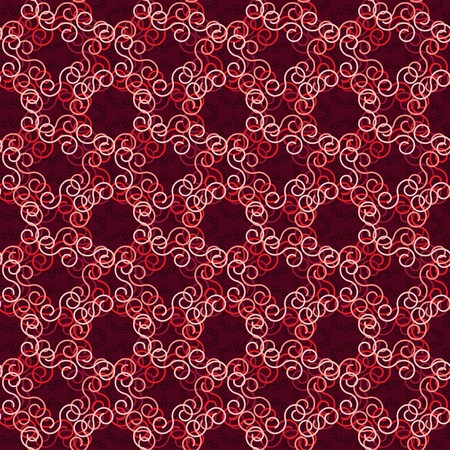 Seamless red abstract swirl patternのイラスト素材