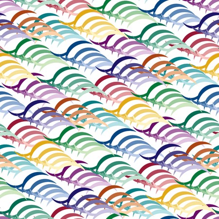 Vivid colorful repeating abstract seamless backgroundのイラスト素材