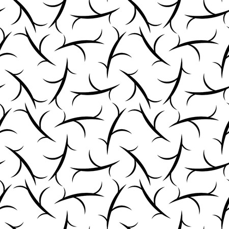 Seamless black and white ornament patternのイラスト素材