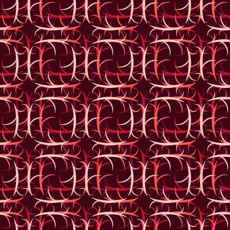 Seamless red abstract swirl patternのイラスト素材