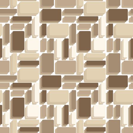 Seamless brown tile patternのイラスト素材