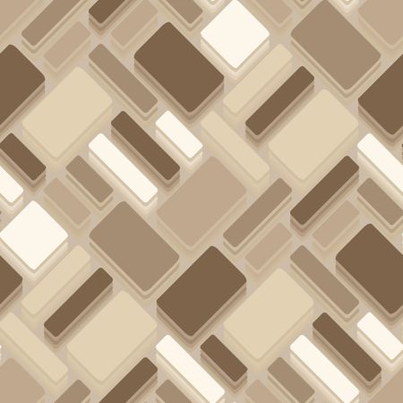 Seamless brown tile patternのイラスト素材