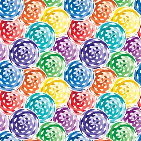 Vivid colorful repeating abstract seamless backgroundのイラスト素材