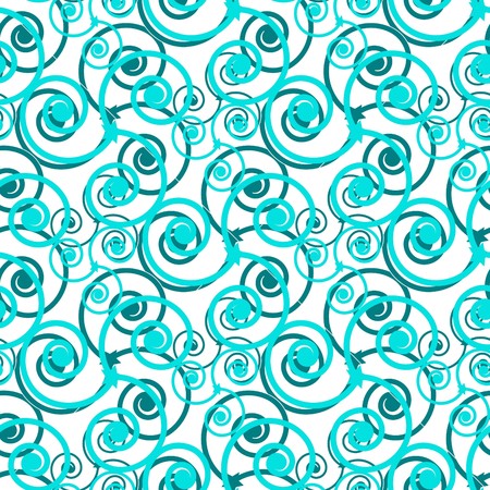 Seamless vector background. Floral swirl ornament patternのイラスト素材