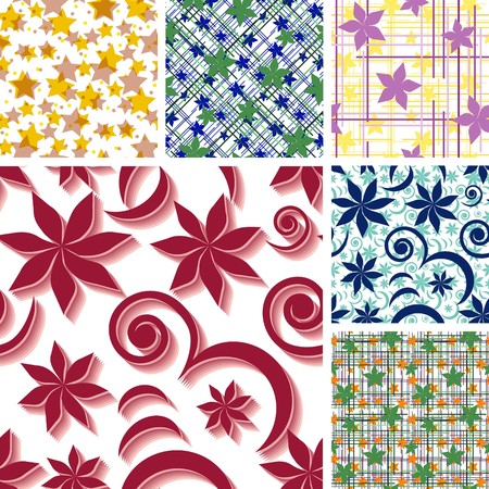 Seamless floral wallpapers with flowersのイラスト素材