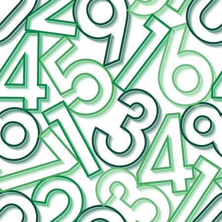 Numbers. Seamless  wallpaper on whiteのイラスト素材