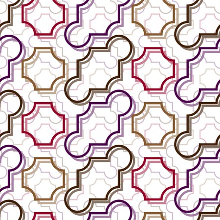 Seamless vivid tile patternのイラスト素材