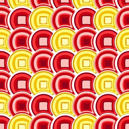 Seamless red tile  patternのイラスト素材