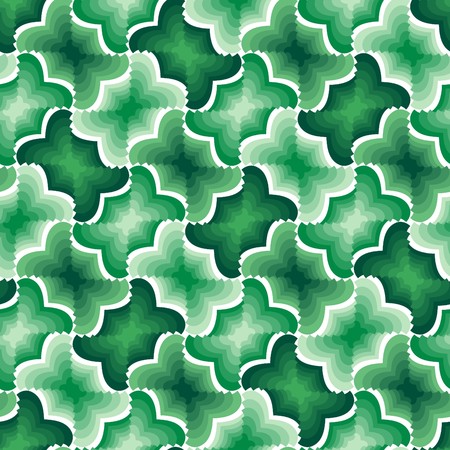 Seamless green tile  patternのイラスト素材