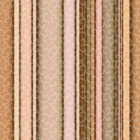 Seamless ornament pattern with vertical line elementsのイラスト素材