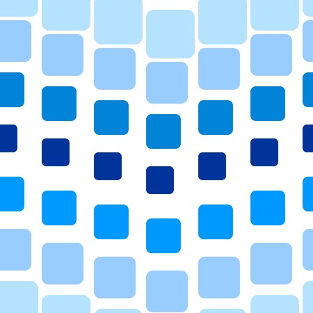 Seamless texture with blue rounded tiles on whiteのイラスト素材
